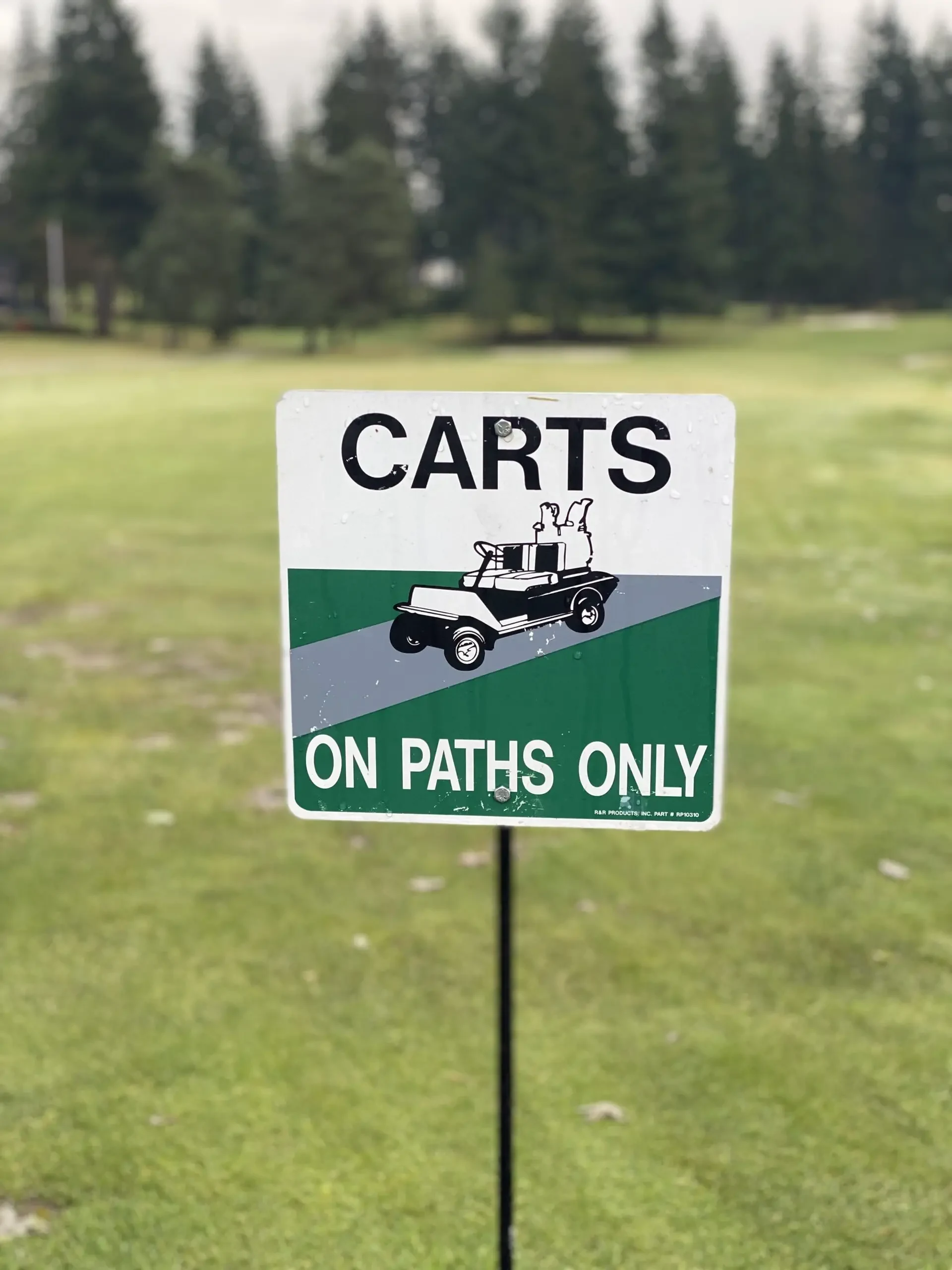 why do courses use cart path only?